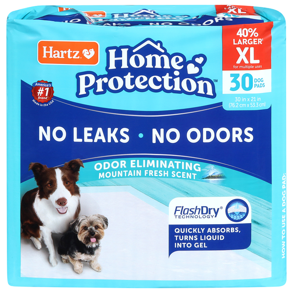 Hartz Home Protection Odor Eliminating Mountain Fresh Scent Dog Pads XL