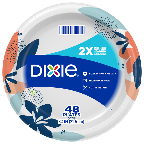 Dixie Paper Plates 8 1/2 Inch