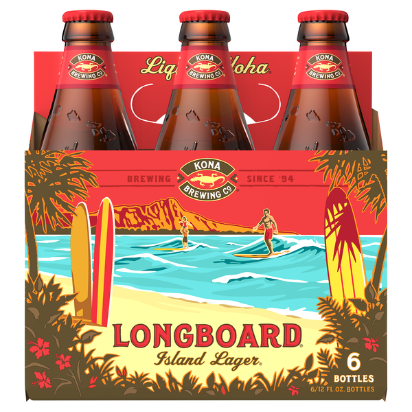 Kona Brewing Co. Longboard Island Lager Beer - 6 pk