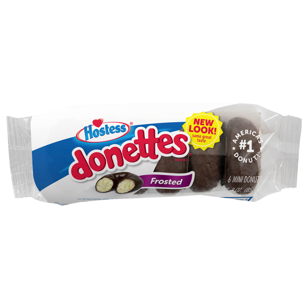 Hostess Donettes Mini Frosted Donuts - 6 ct