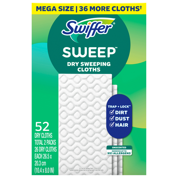 Swiffer Unscented Dry Sweeping Cloths Refill