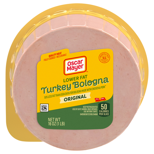 Oscar Mayer Lower Fat Original Turkey Bologna Sliced