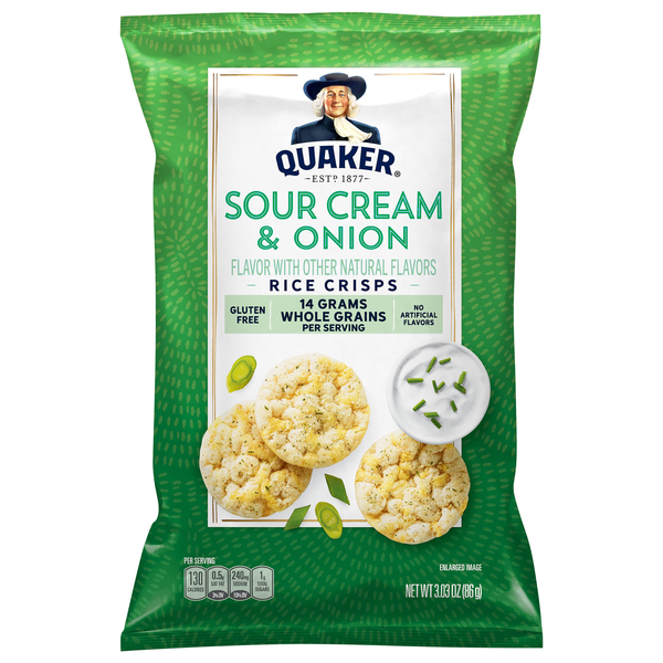 Quaker Rice Crisps Sour Cream & Onion Gluten Free