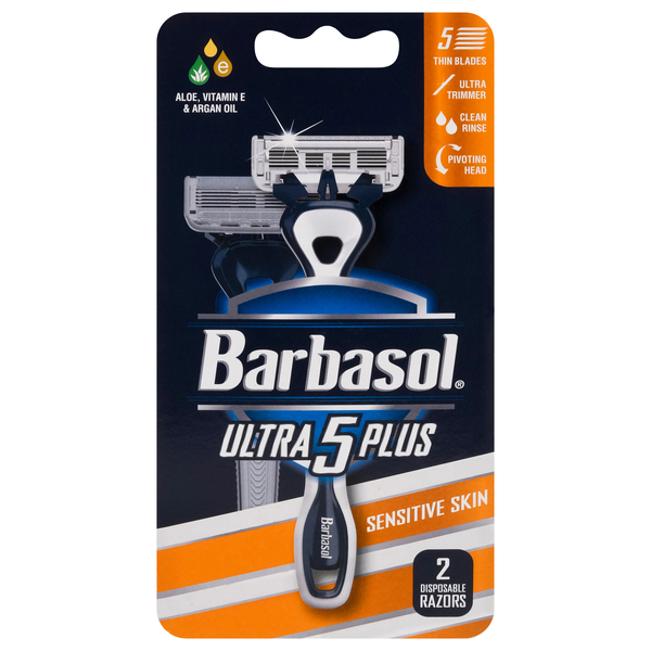 Save on Barbasol Ultra 5 Plus Sensitive Skin Disposable Razors Order ...