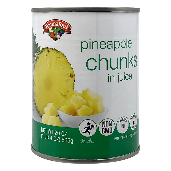 Hannaford Pineapple Chunks in Juice