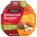 Sargento Balanced Breaks Sweet Cheddar Cheese/Almonds/Yogurt Drops - 3 ct