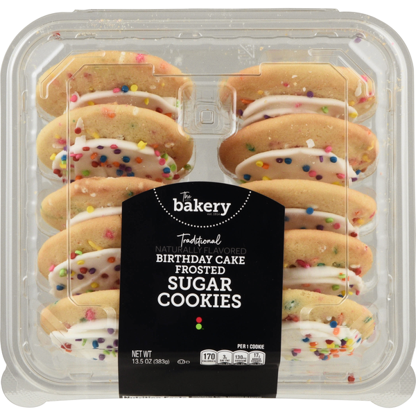 Stop & Shop The Bakery Traditional Frosted Birthday Cake Sugar Cookies