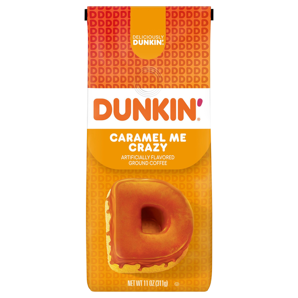 Dunkin' Caramel Me Crazy Flavored Medium Roast Ground Coffee