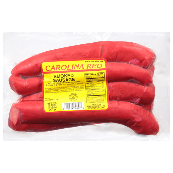 Pender's Carolina Red Smoked Sausage - 4 ct