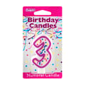 Culpitt Pink Numeral Birthday Candle #3