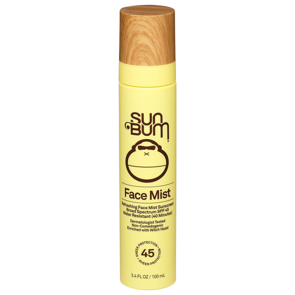 Sun Bum Face Mist Sunscreen Broad Spectrum SPF 45