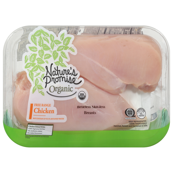 Nature's Promise Organic Boneless Skinless Free Range Chicken Breasts
