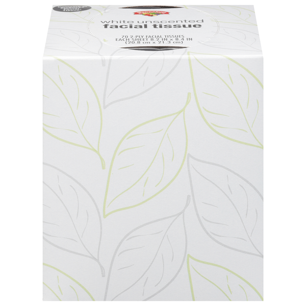 Hannaford White Unscented 2-Ply Facial Tissue