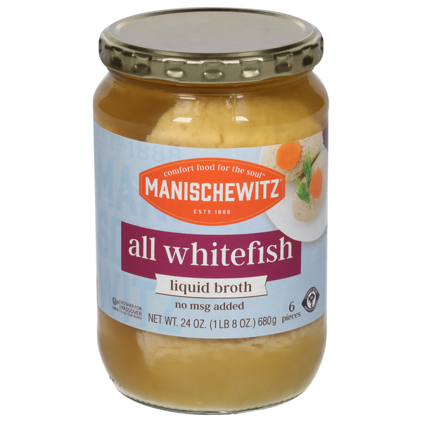Manischewitz All Whitefish in Liquid Broth Kosher For Passover