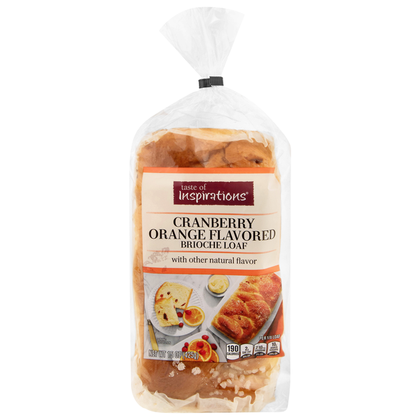 Taste of Inspirations Cranberry Orange Flavored Brioche Loaf