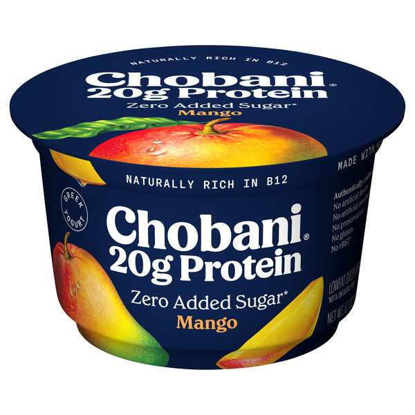 Chobani 20g Protein Lowfat Mango Greek Yogurt Cup