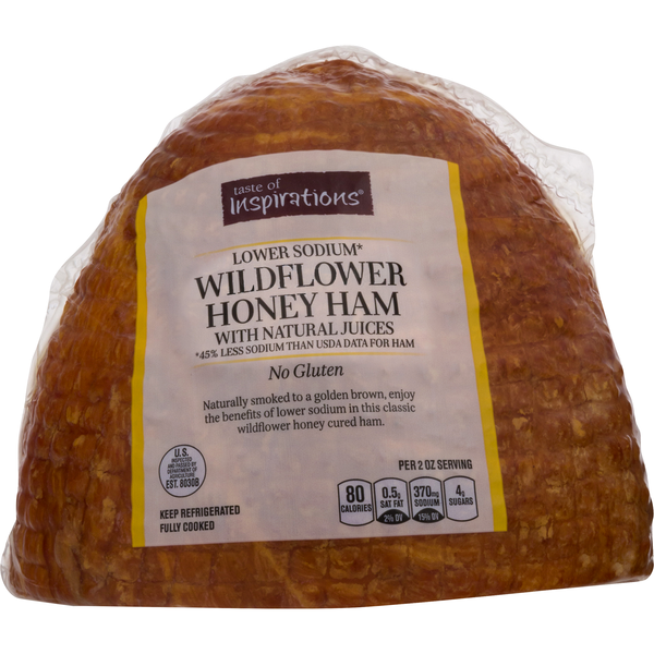 Taste of Inspirations Deli Lower Sodium Wildflower Honey Ham (Reg Sliced)