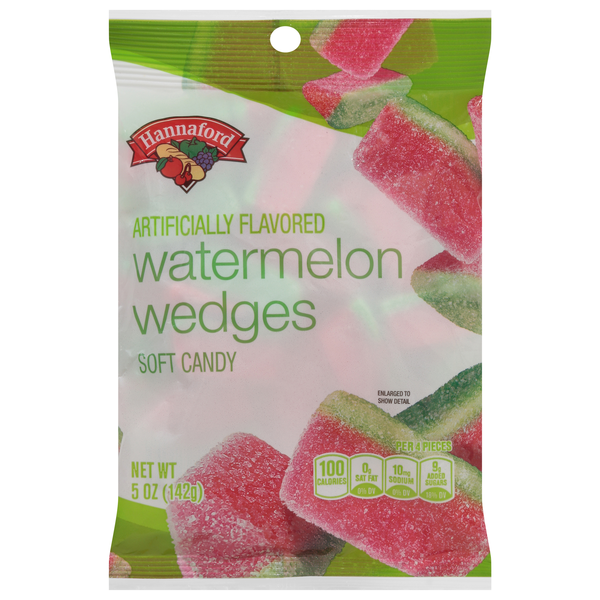 Hannaford Watermelon Wedges Soft Candy