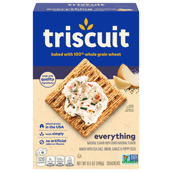 Triscuit Everything Whole Grain Wheat Crackers