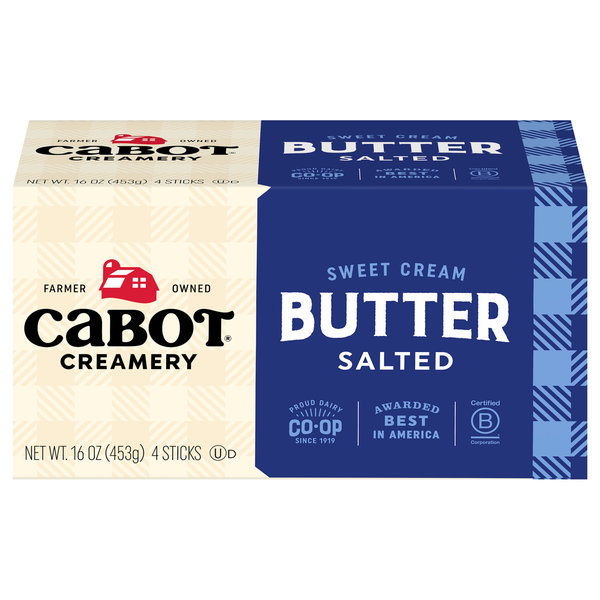 Cabot Sweet Cream Salted Butter Sticks - 4 ct