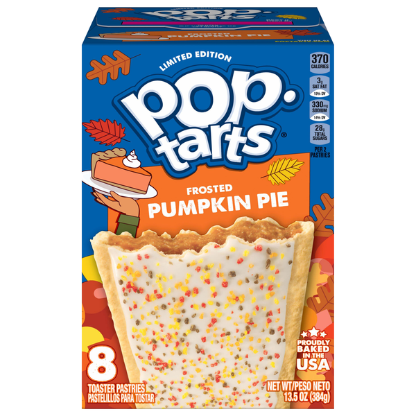 Pop-Tarts Frosted Pumpkin Pie Toaster Pasteries - 8 ct