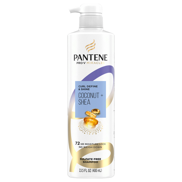 Pantene Miracles Curl Define & Shine Coconut + Shea Shampoo Sulfate Free