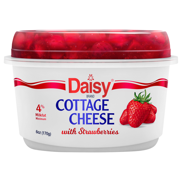 Daisy 4% Cottage Cheese with Strawberries