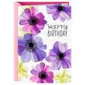 Hallmark Birthday Card for Her Purple & Yellow Flowers
