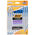 BIC Cristal Ball Point Pens Xtra Smooth Medium Blue Ink