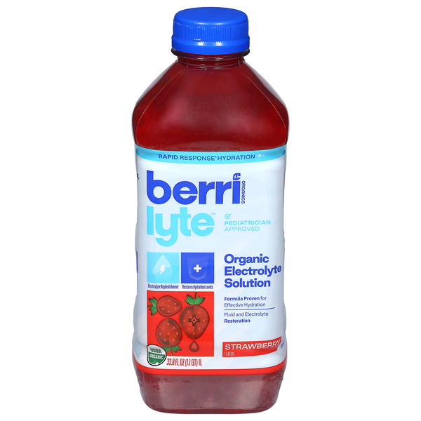 Berri Lyte Organic Strawberry Electrolyte Solution