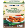 Food Lion Breaded Mozzarella Cheese Sticks Frozen