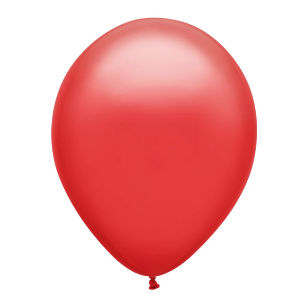 Red 11 Inch Latex Helium-Filled Balloon