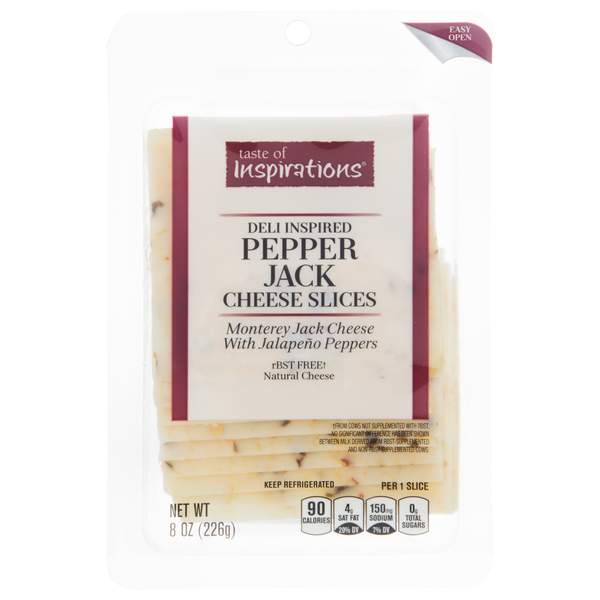 Taste of Inspirations Deli Inspired Pepper Jack Cheese Slices