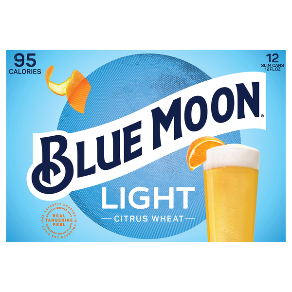 Blue Moon Light Sky Citrus Wheat Beer - 12 pk