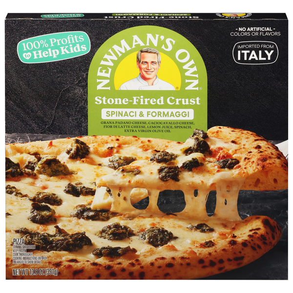 Newman's Own Stone-Fired CrustSpinach & Formaggi Pizza Frozen