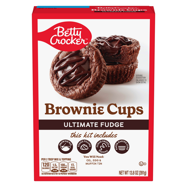 Save on Betty Crocker Brownie Cups Mix Ultimate Fudge Order Online Delivery GIANT
