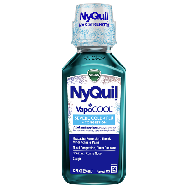 Vicks NyQuil VapoCOOL Severe Cold & Flu Maximum Strength Liquid