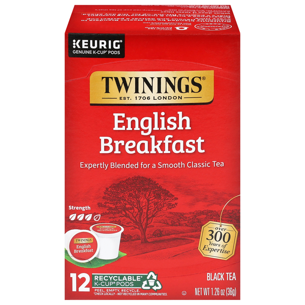 Twinings English Breakfast Black Tea K-Cup Pods