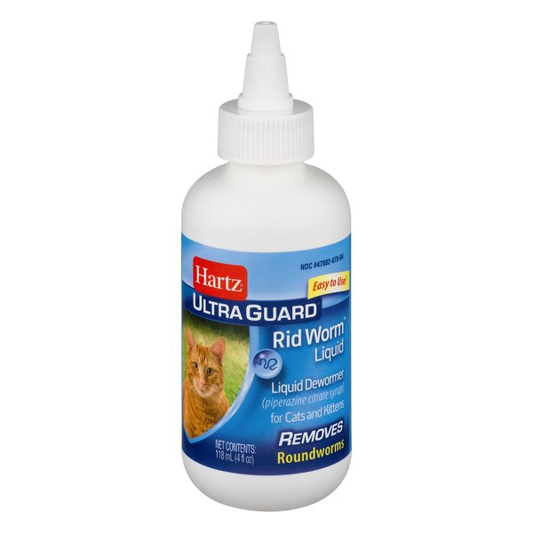 Hartz UltraGuard Rid Worm Liquid Dewormer for Cats & Kittens