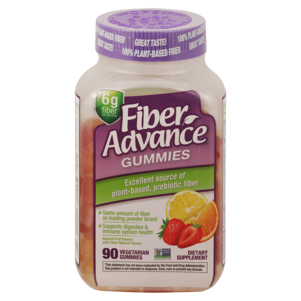 Fiber Advance Weight Management Vegetarian Gummies Fruit Flavors