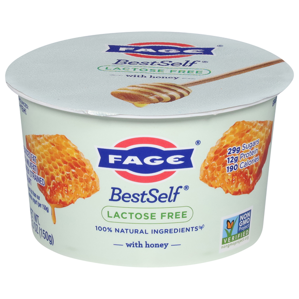 Save on FAGE BestSelf Lactose Free Low Fat Honey Strained Greek Yogurt