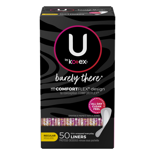 Save On U By Kotex Barely There Liners Regular Length Light Absorbency Unscented Order Online Delivery Giant