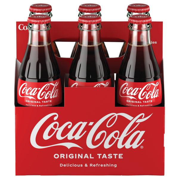 Coca-Cola Original Soda - 6 pk (Glass Bottles)