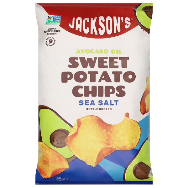 Jackson's Avocado Oil Sea Salt Kettle Cooked Sweet Potato Chips