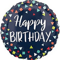 Happy Birthday For Him 18 Inch Helium-Filled Foil Balloon (Design Varies)