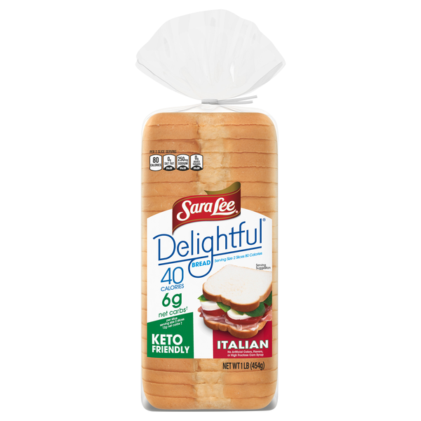 Sara Lee Delightful Keto Friendly Italian Bread Sliced