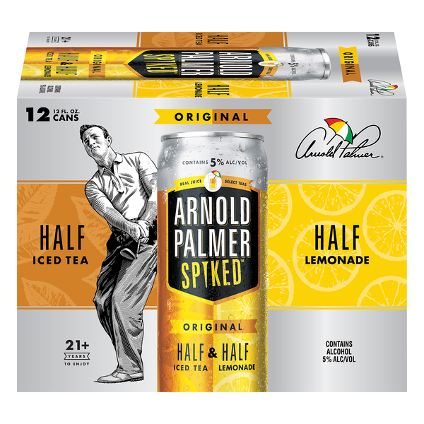 Arnold Palmer Spiked Half Iced Tea & Half Lemonade Original - 12 pk
