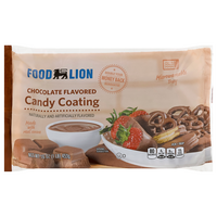 Food Lion Chocolate Flavored Candy Coating with Microwaveable Tray