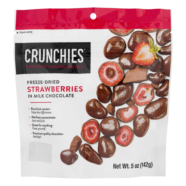Crunchies Freeze-Dried Fruit Strawberries in Milk Chocolate