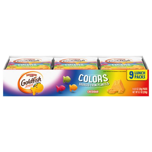 Save on Pepperidge Farm Goldfish Colors Baked Snack Crackers Cheddar